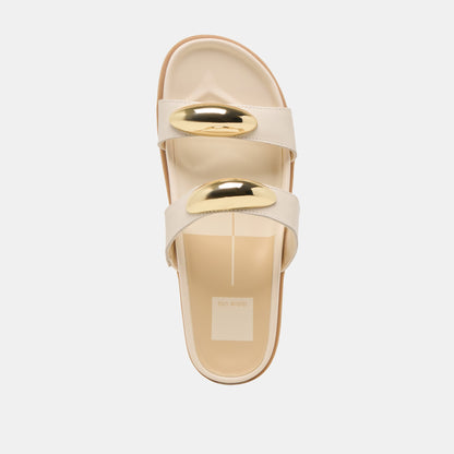 Satine Bone Leather Sandals - Dolce Vita