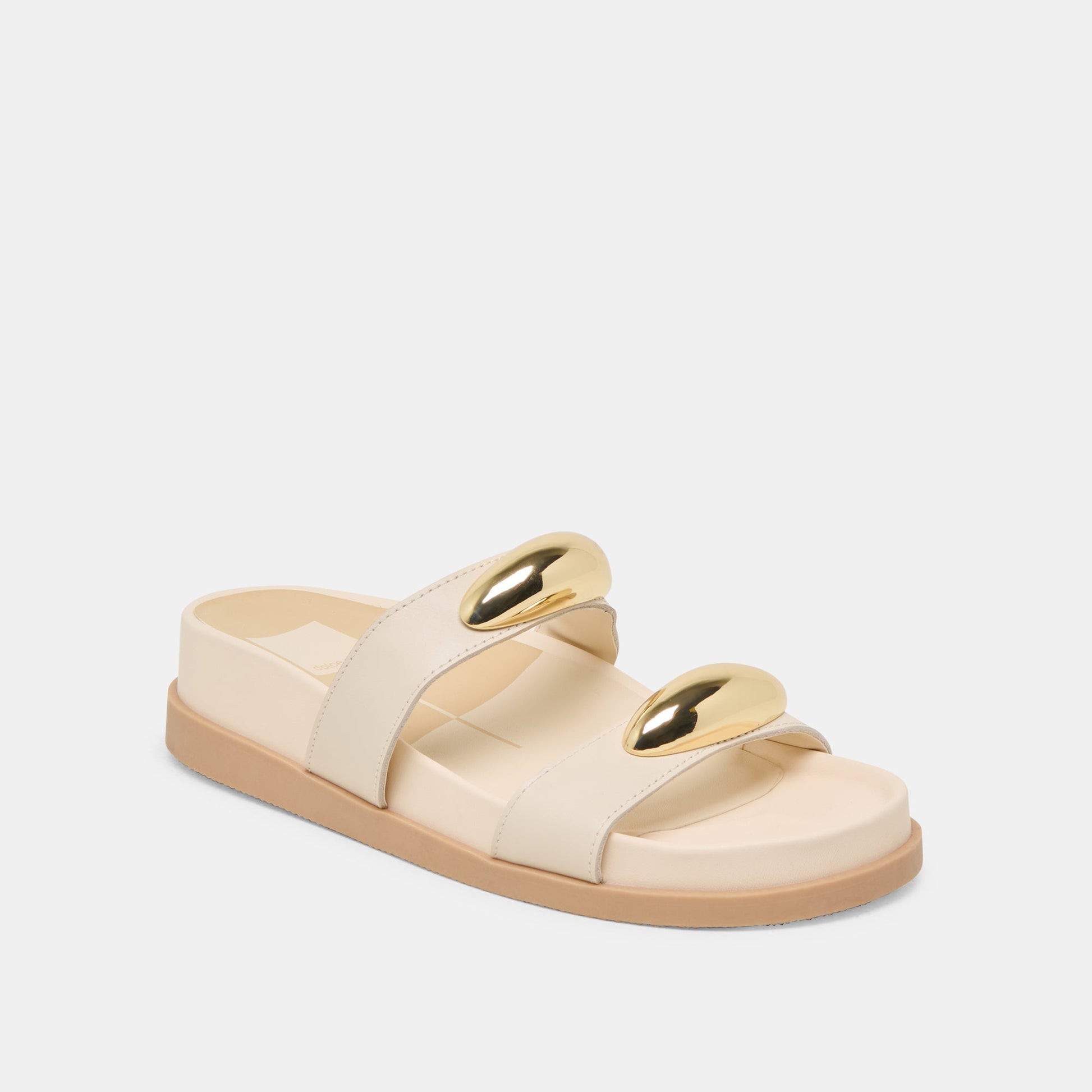 Satine Bone Leather Sandals - Dolce Vita