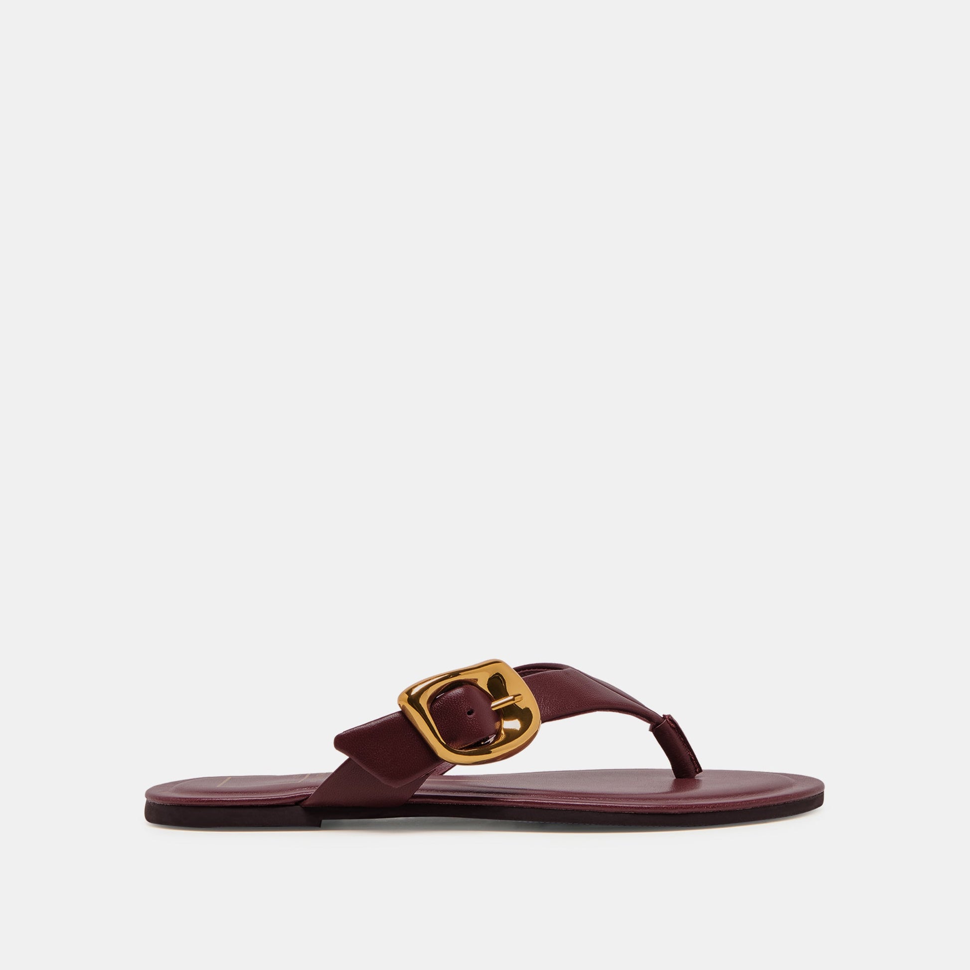 Rossa Burgundy Leather Sandals - Dolce Vita