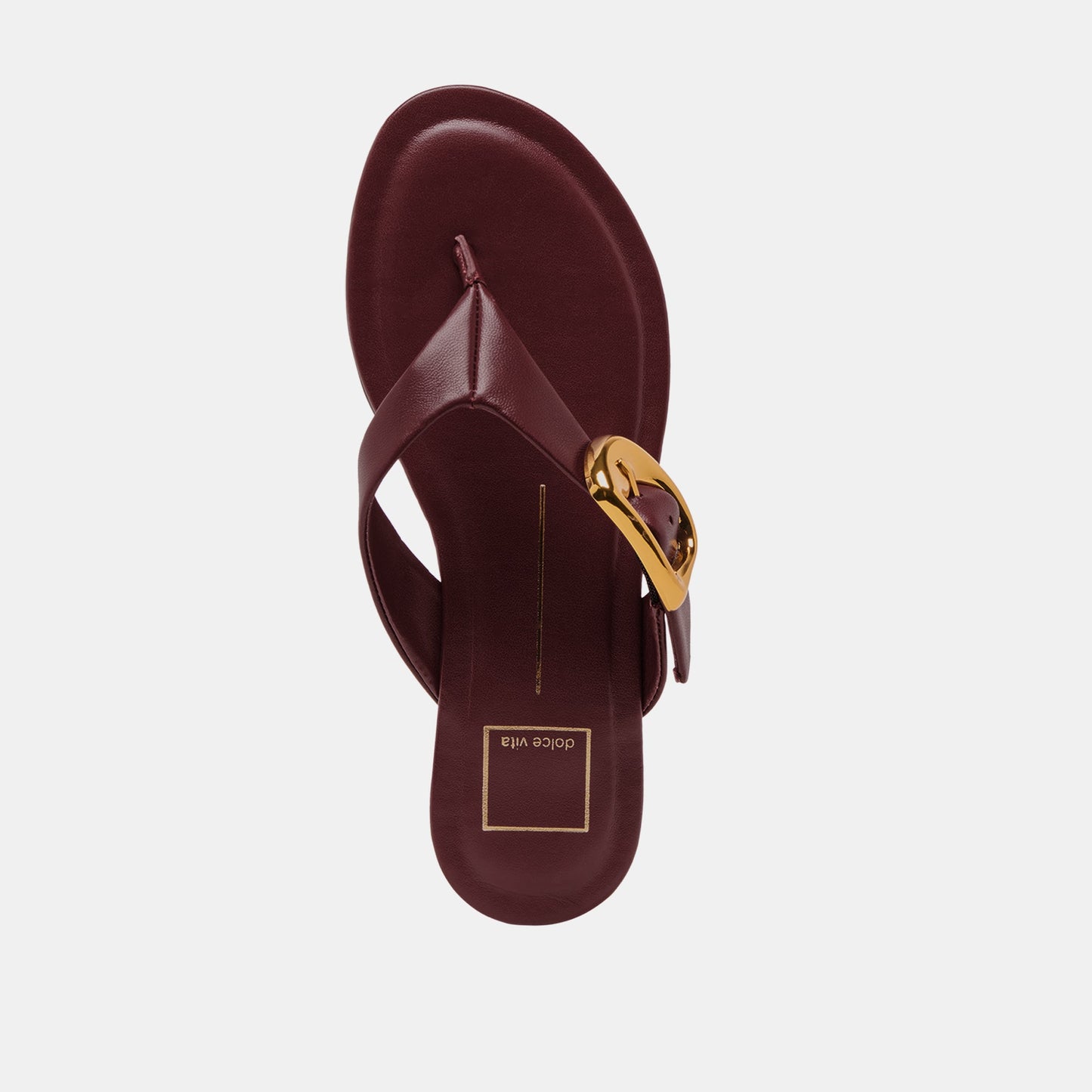 Rossa Burgundy Leather Sandals - Dolce Vita