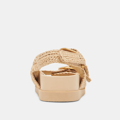 STARLA CROCHET SANDALS NATURAL KNIT - Dolce Vita