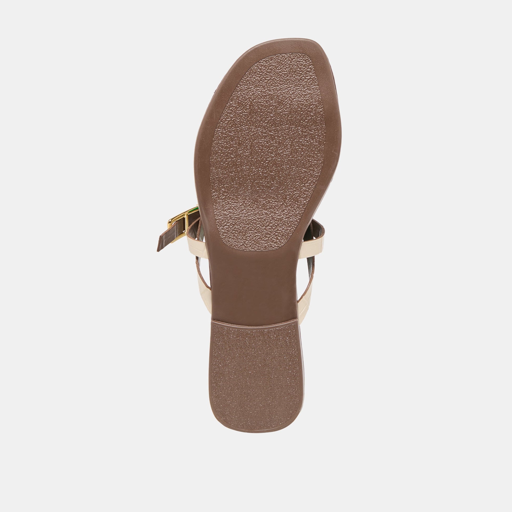 Piers Beige Croco Embossed Leather Sandals - Dolce Vita