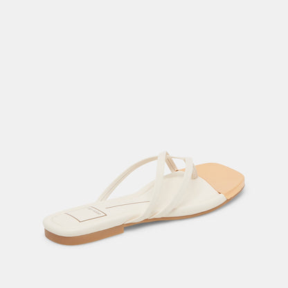 Laguna Off White Leather Sandals - Dolce Vita