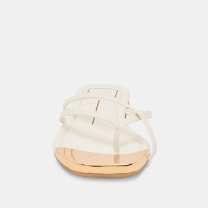 Laguna Off White Leather Sandals - Dolce Vita