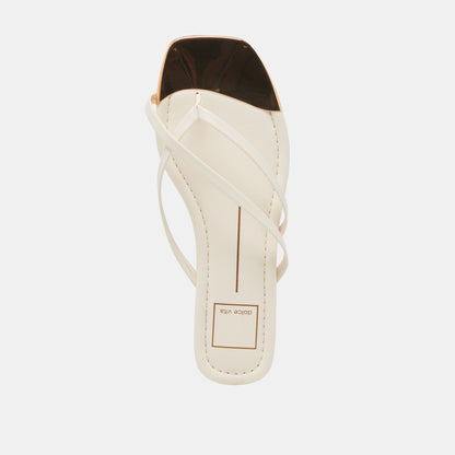 Laguna Off White Leather Sandals - Dolce Vita
