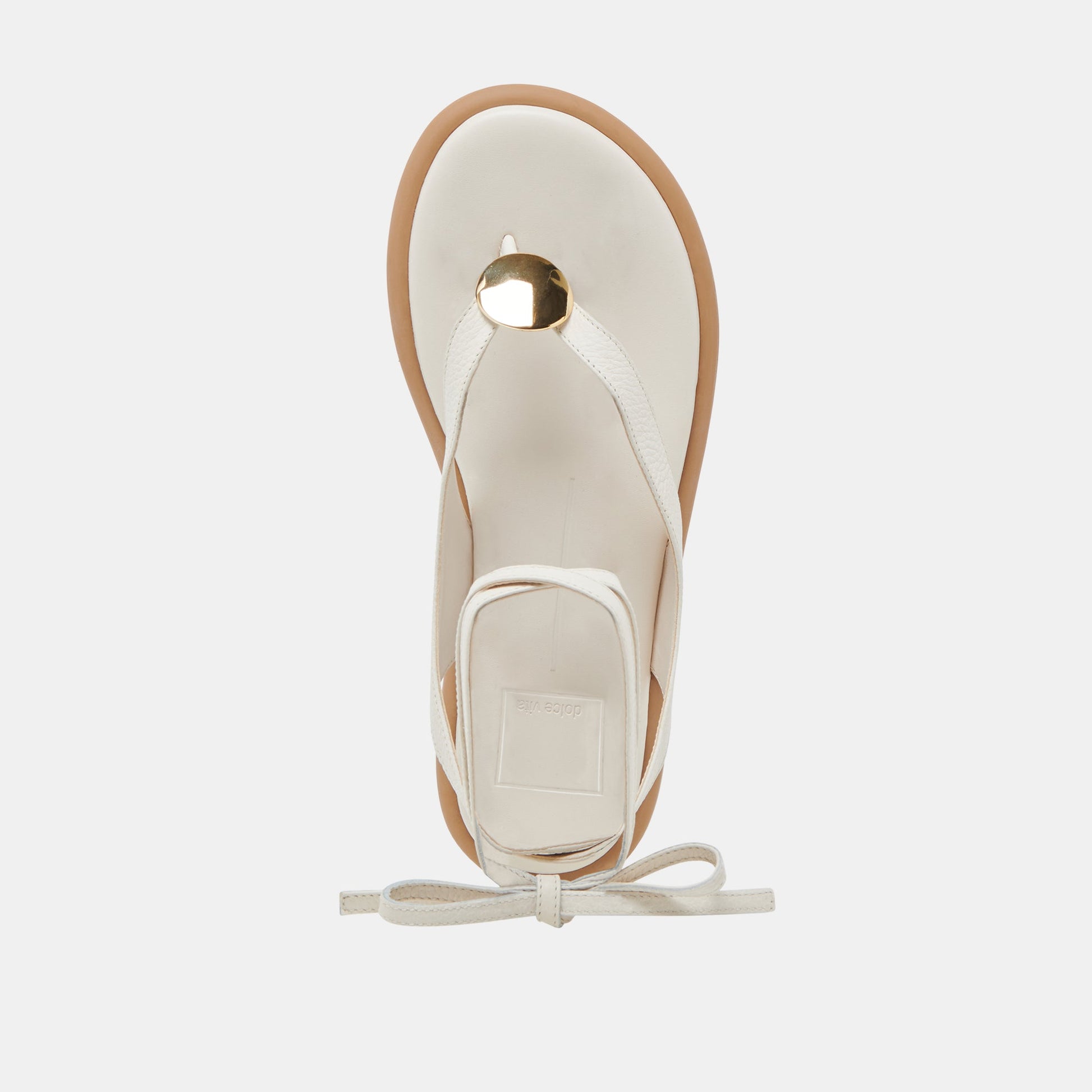 JUDY SANDALS BONE LEATHER - Dolce Vita