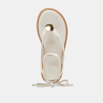 JUDY SANDALS BONE LEATHER - Dolce Vita