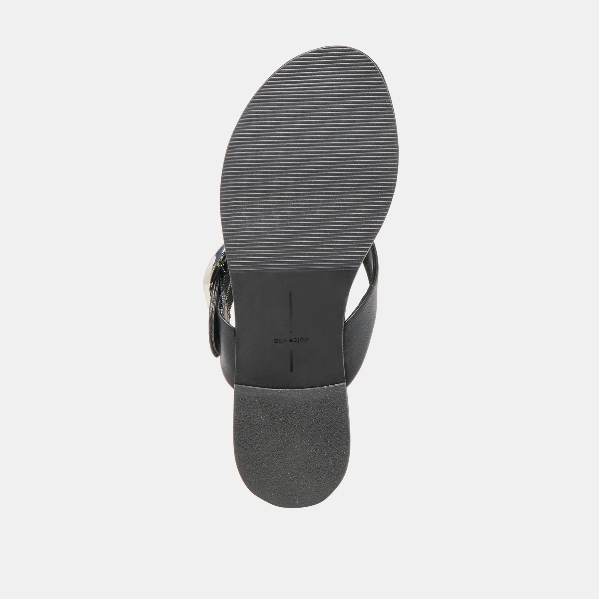 Rossa Black Leather Sandals - Dolce Vita