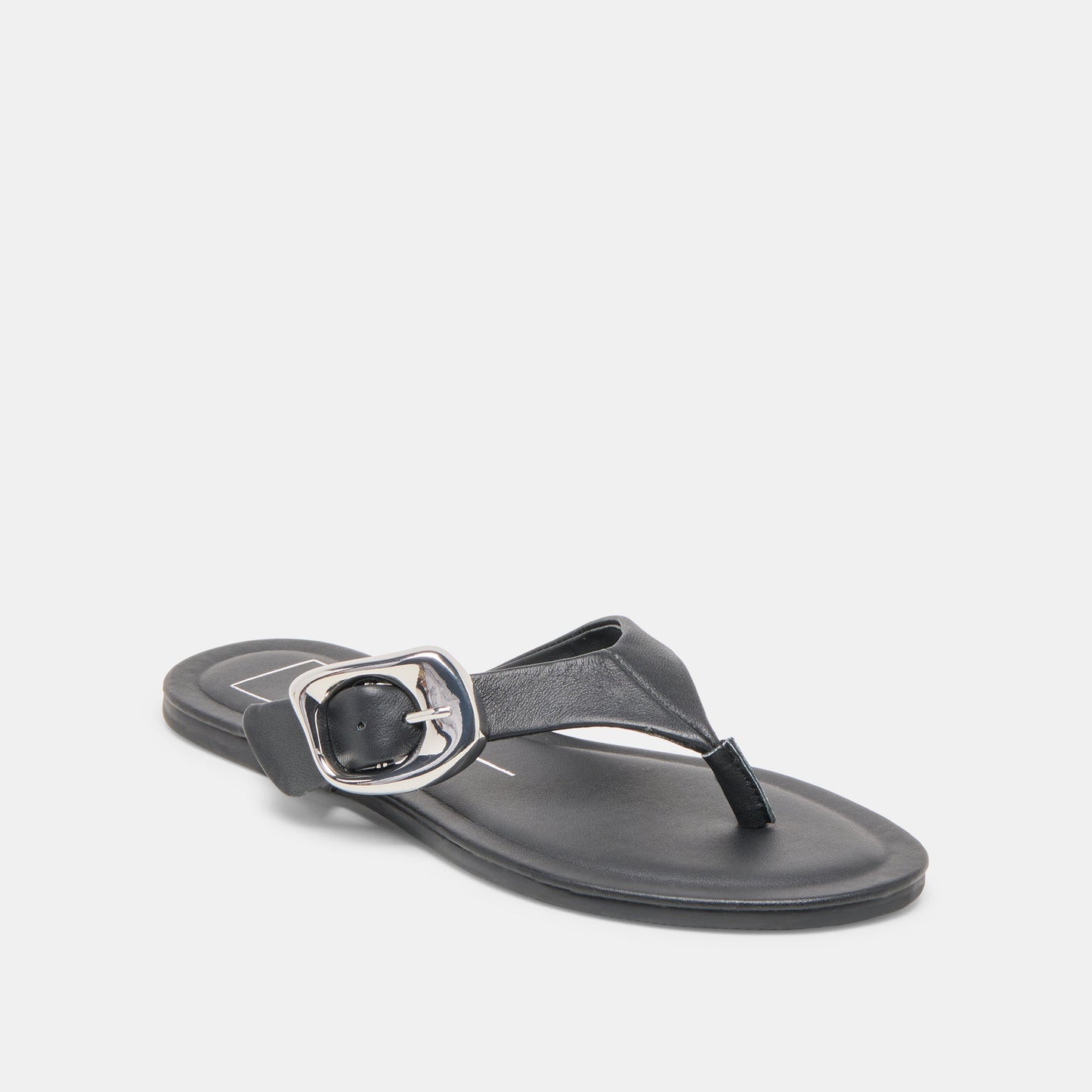 Rossa Black Leather Sandals - Dolce Vita