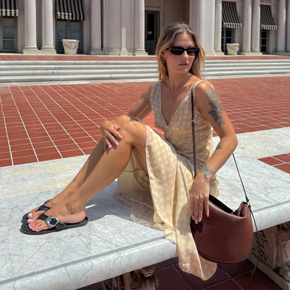 Rossa Black Leather Sandals - Dolce Vita