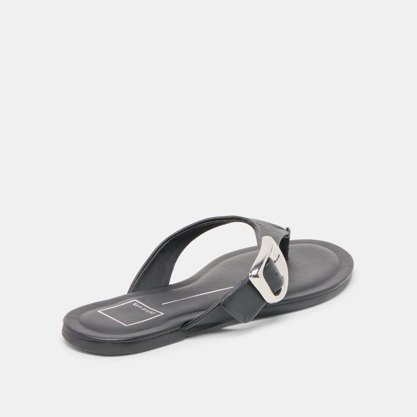 Rossa Black Leather Sandals - Dolce Vita