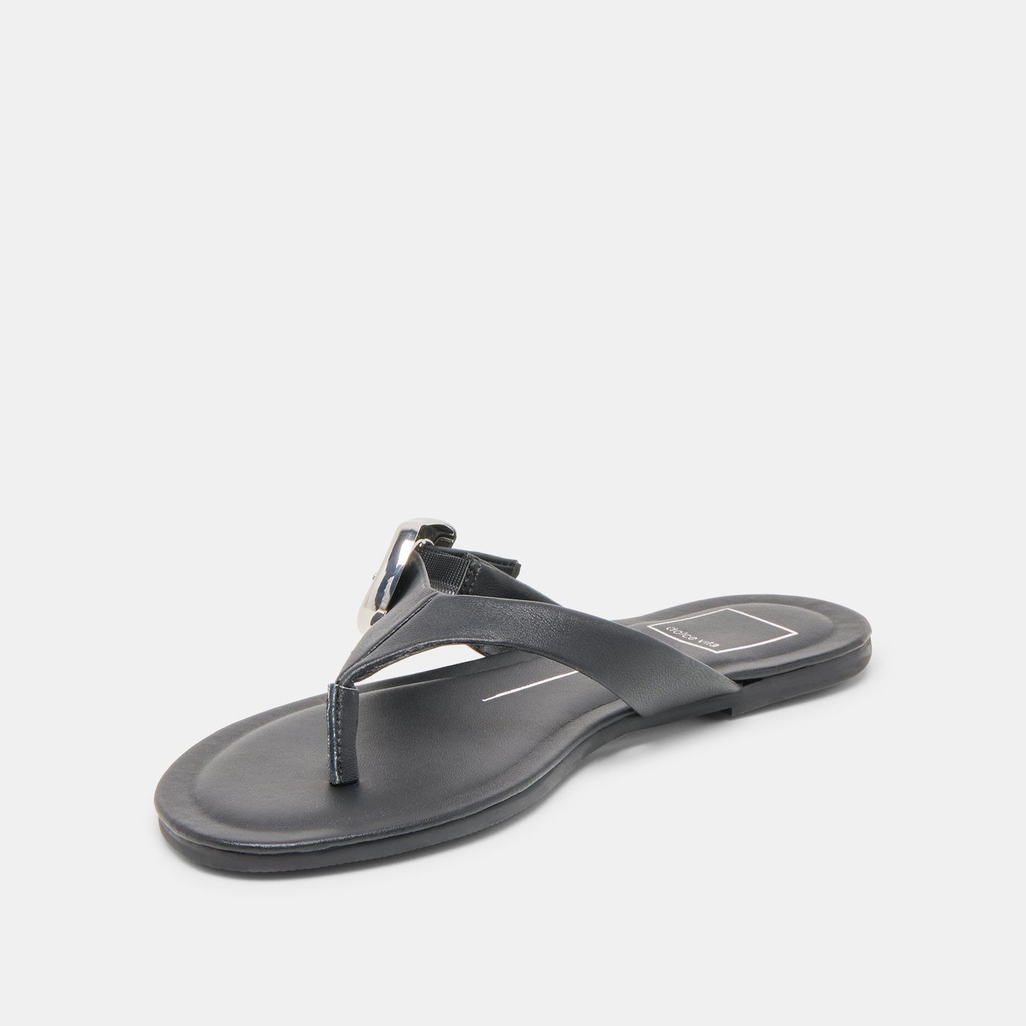 Rossa Black Leather Sandals - Dolce Vita