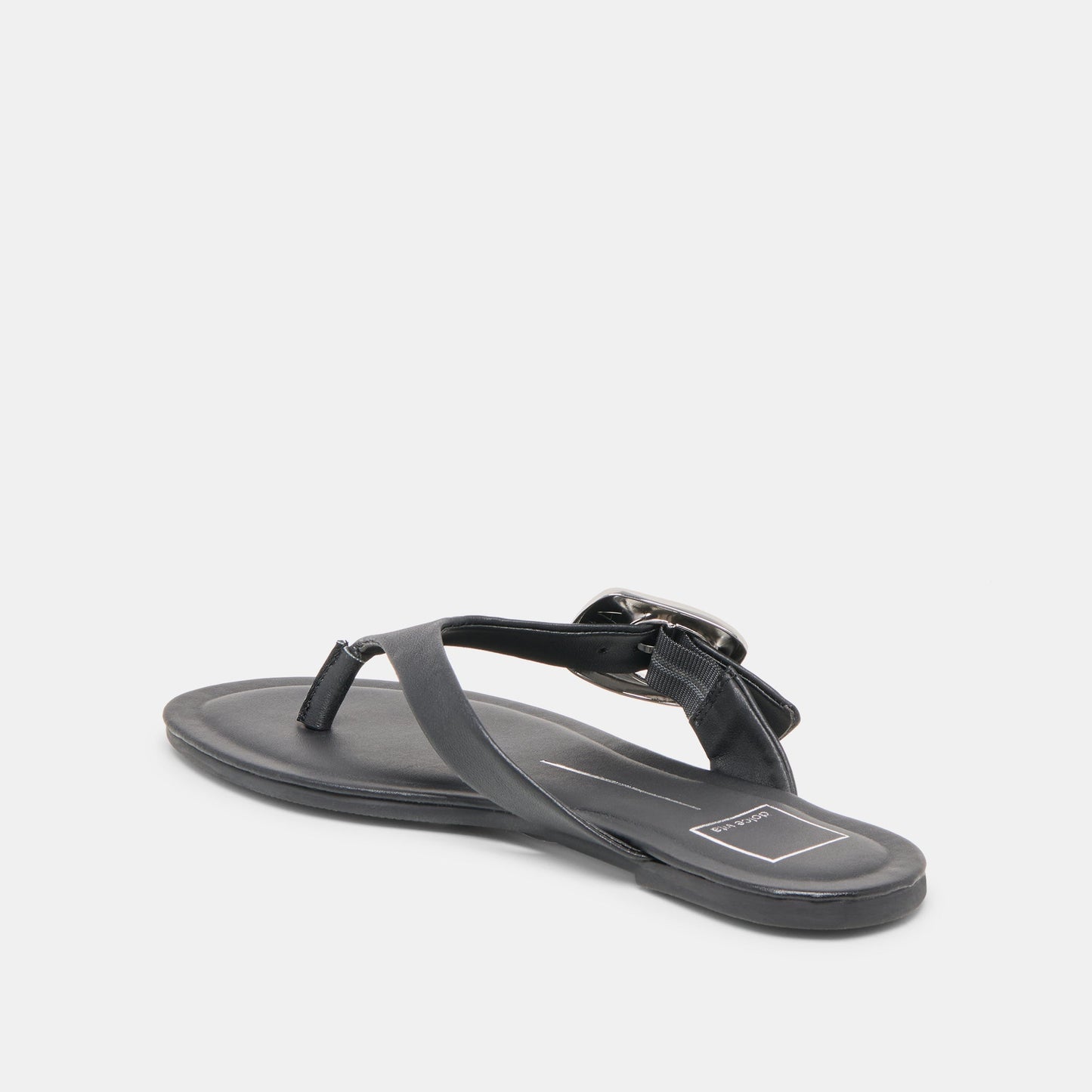 Rossa Black Leather Sandals - Dolce Vita