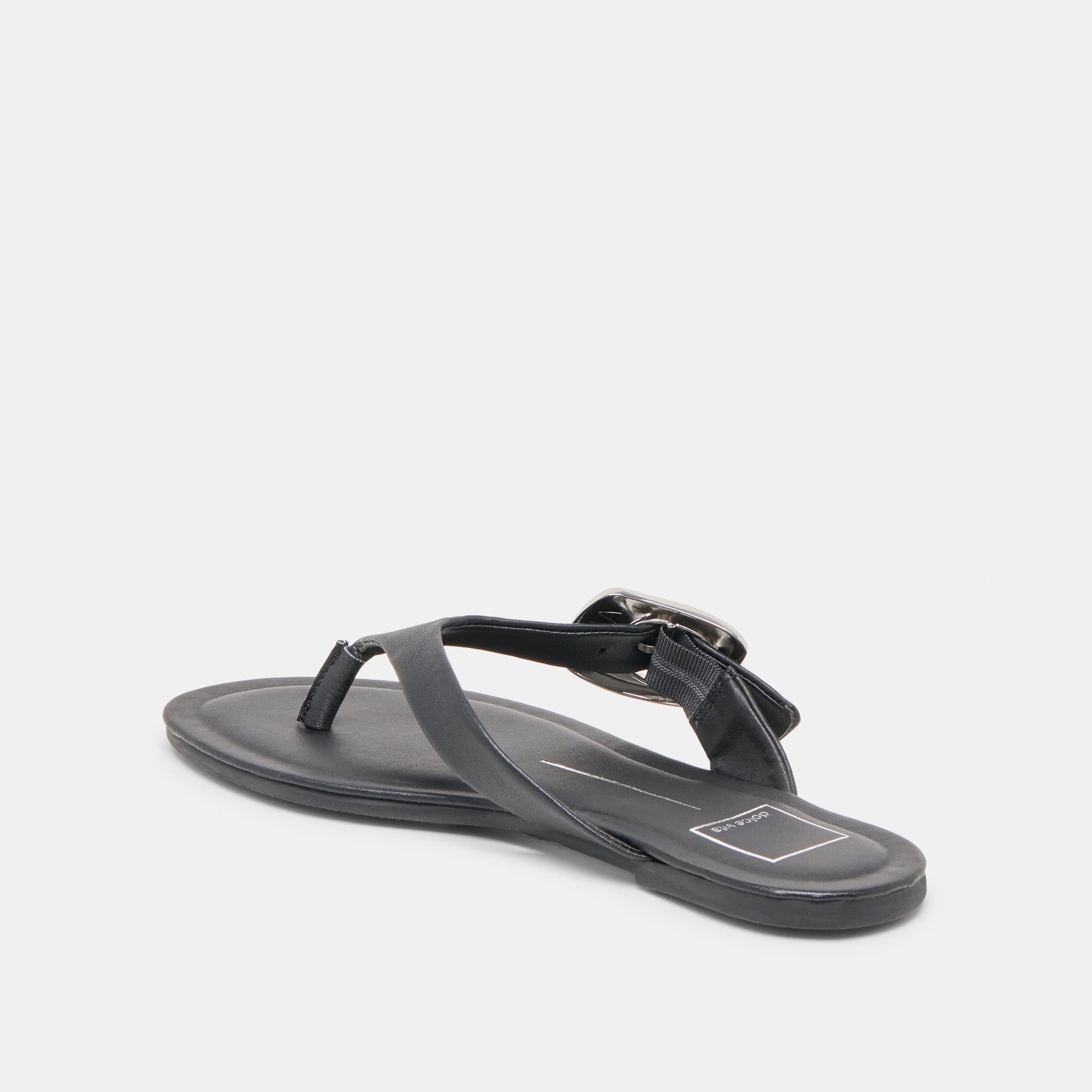 Rossa Black Leather Sandals - Dolce Vita