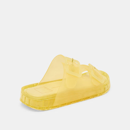 Julio Lemon Vinyl Sandals - Dolce Vita