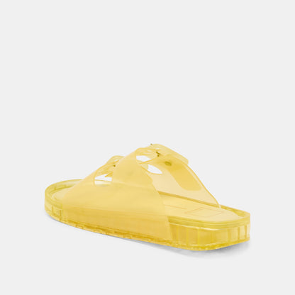 Julio Lemon Vinyl Sandals - Dolce Vita