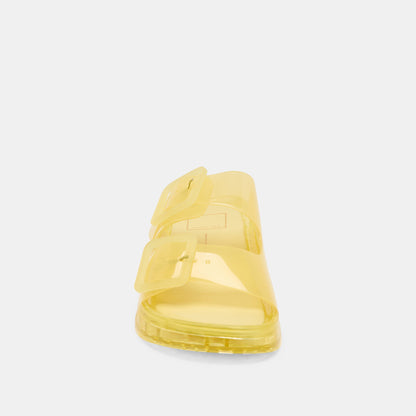 Julio Lemon Vinyl Sandals - Dolce Vita
