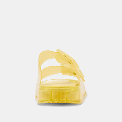 Julio Lemon Vinyl Sandals - Dolce Vita