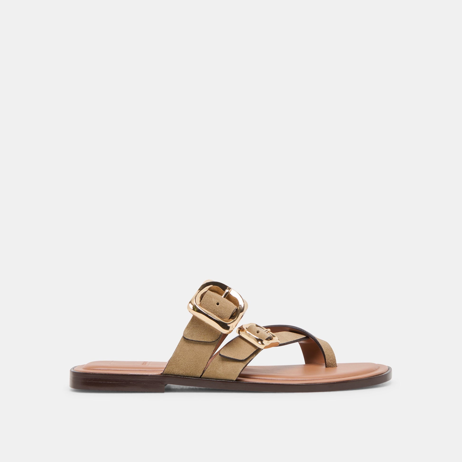 Shore Taupe Suede Sandals - Dolce Vita