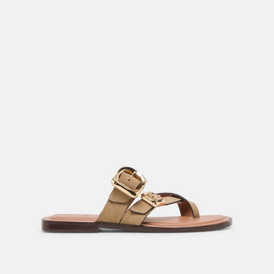 Shore Taupe Suede Sandals - Dolce Vita