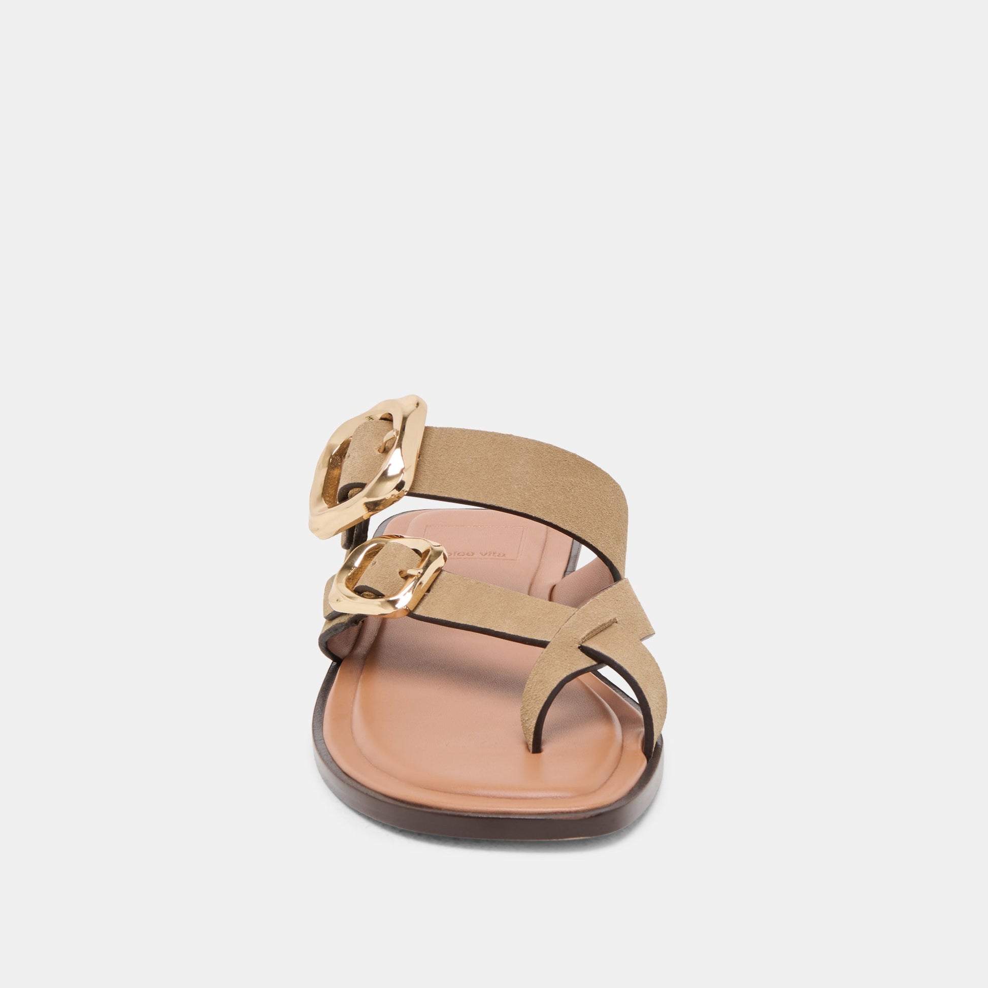 Shore Taupe Suede Sandals - Dolce Vita