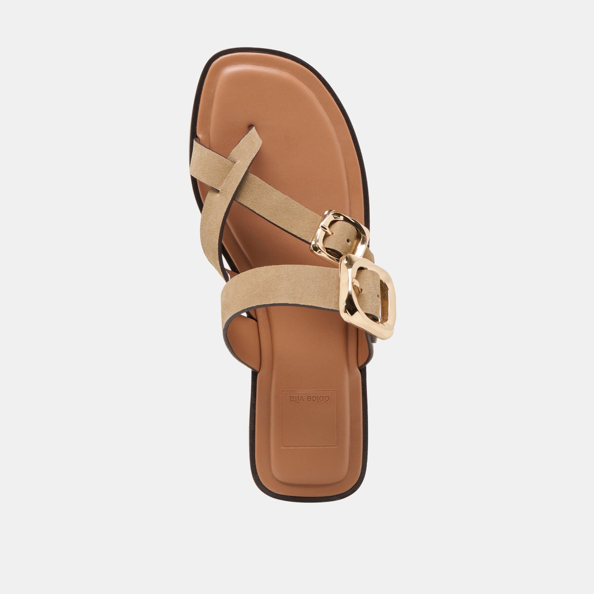 Shore Taupe Suede Sandals - Dolce Vita