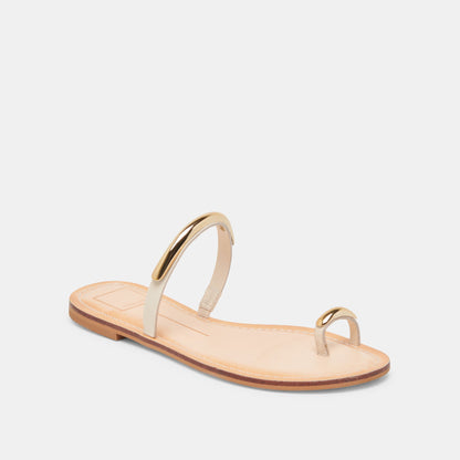 WINK SANDALS BONE LEATHER - Dolce Vita