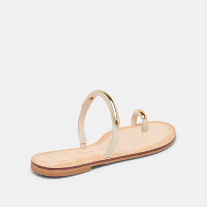 WINK SANDALS BONE LEATHER - Dolce Vita