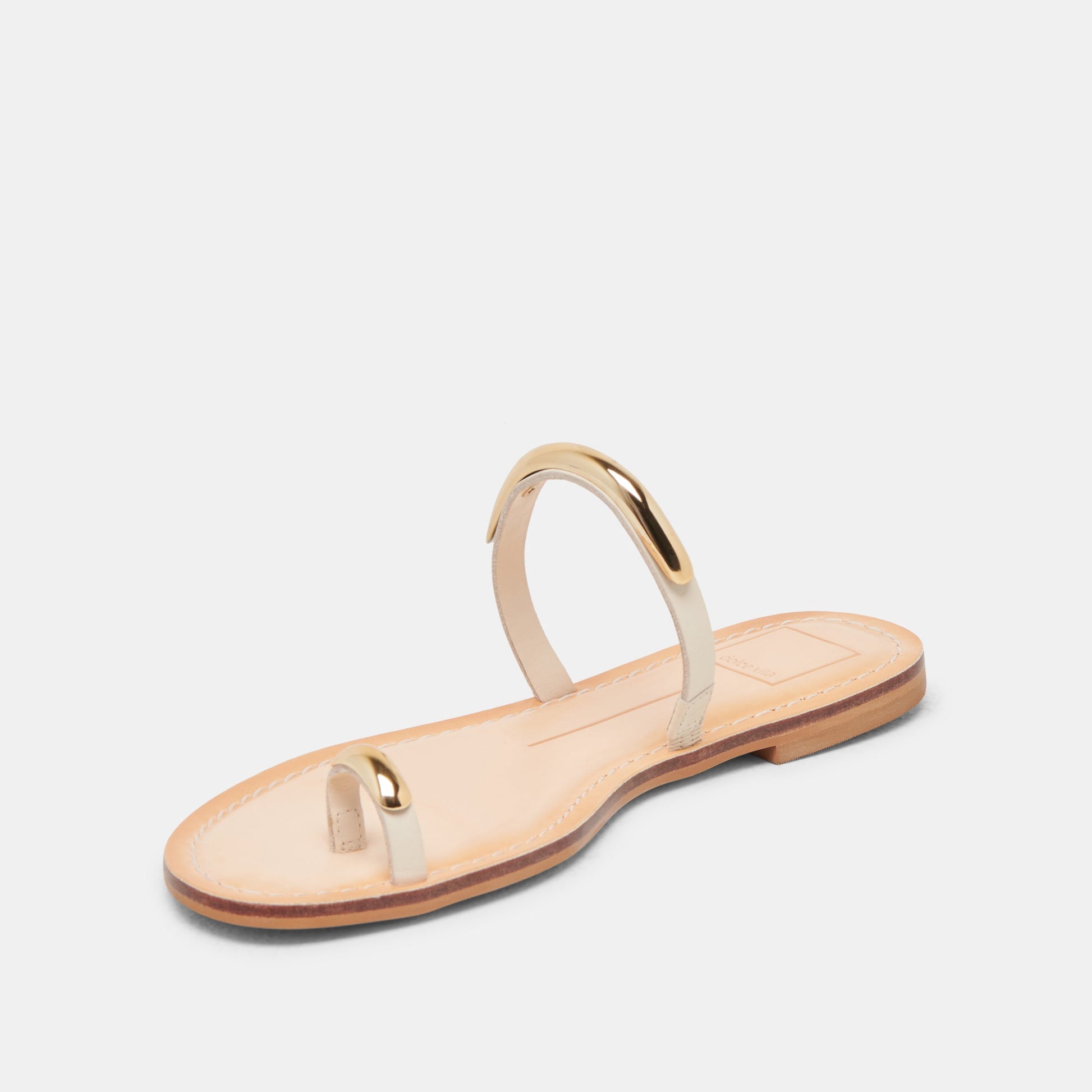 WINK SANDALS BONE LEATHER - Dolce Vita