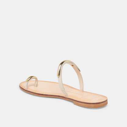 WINK SANDALS BONE LEATHER - Dolce Vita