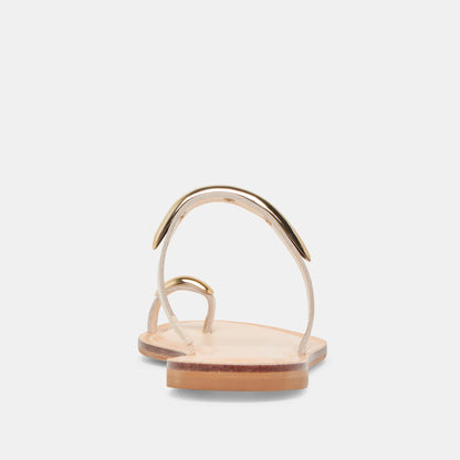 WINK SANDALS BONE LEATHER - Dolce Vita