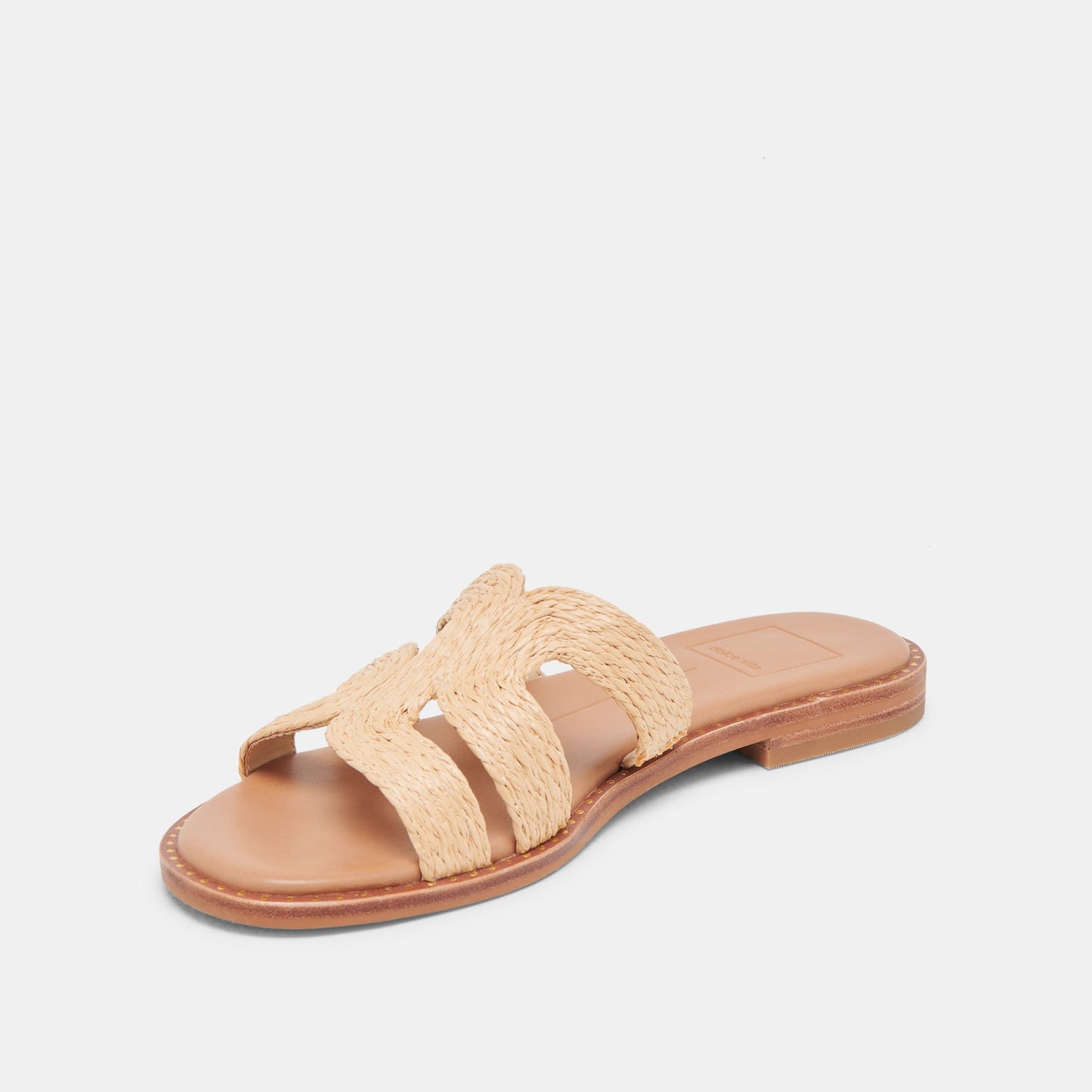 EMON WIDE SANDALS LT NATURAL RAFFIA - Dolce Vita
