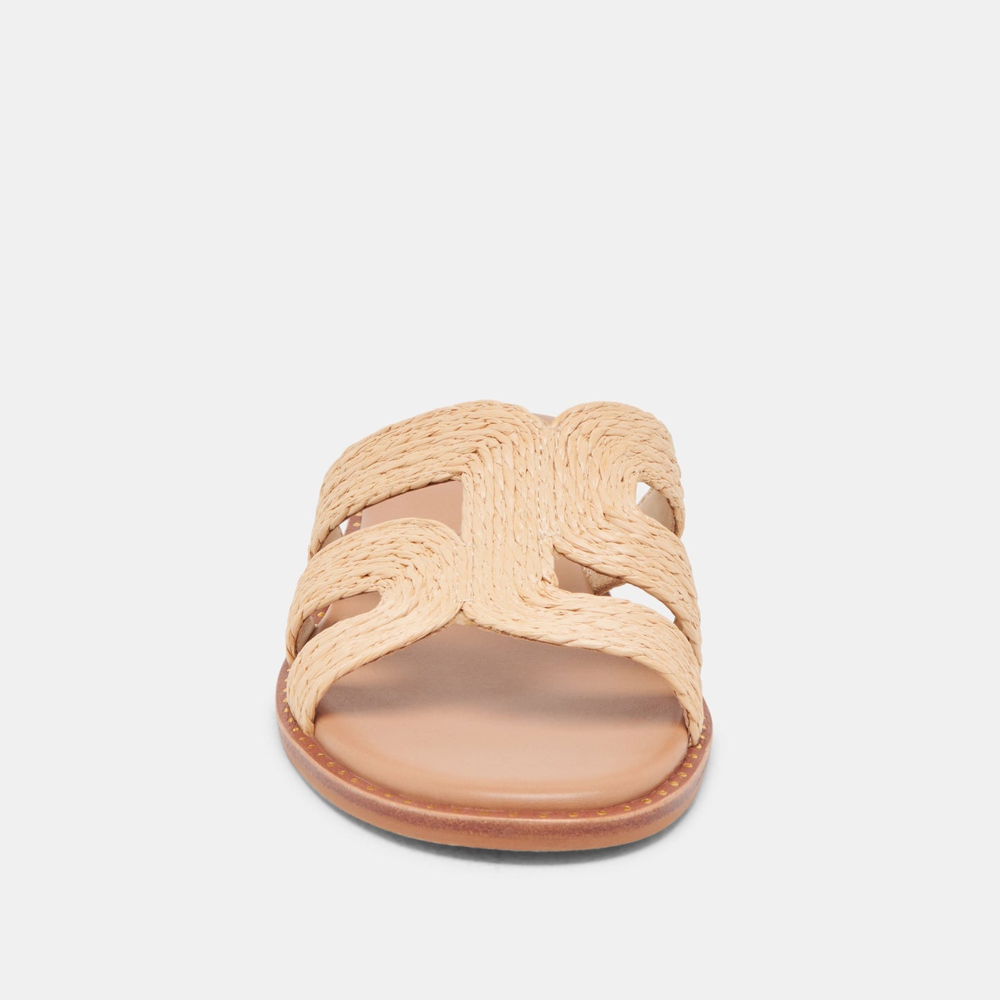 EMON WIDE SANDALS LT NATURAL RAFFIA - Dolce Vita