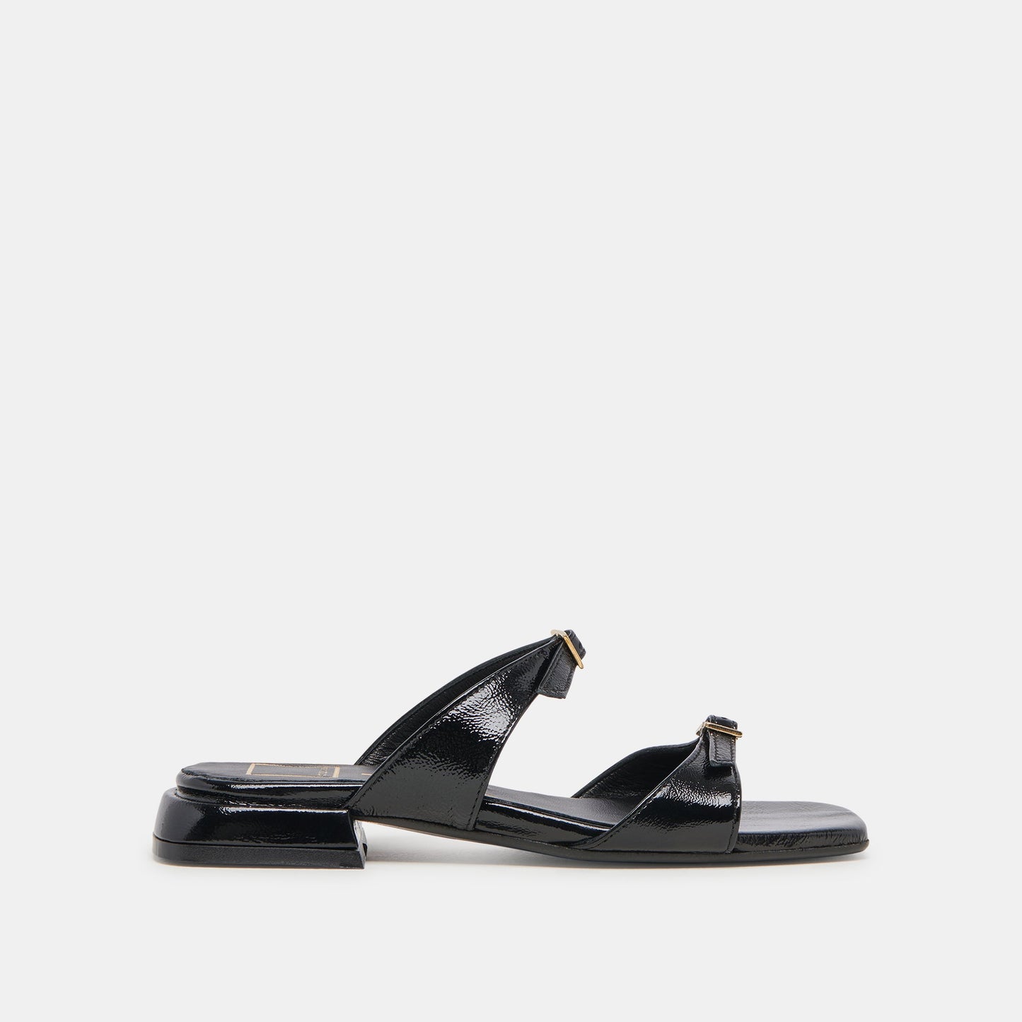LAVERN SANDALS MIDNIGHT CRINKLE PATENT - Dolce Vita