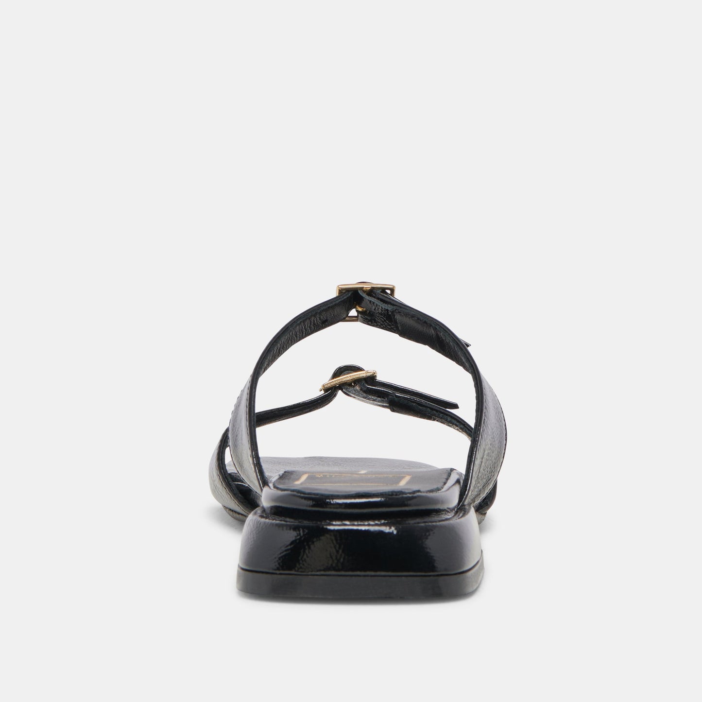 LAVERN SANDALS MIDNIGHT CRINKLE PATENT - Dolce Vita