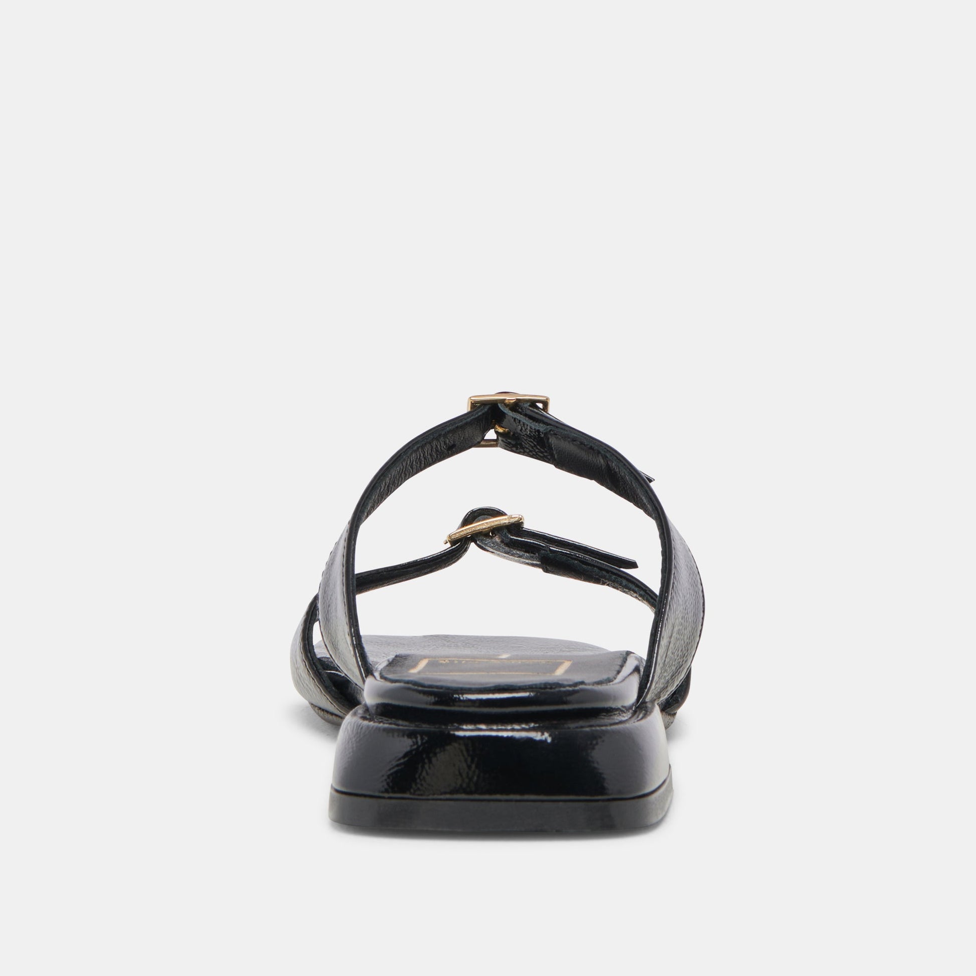 LAVERN SANDALS MIDNIGHT CRINKLE PATENT - Dolce Vita