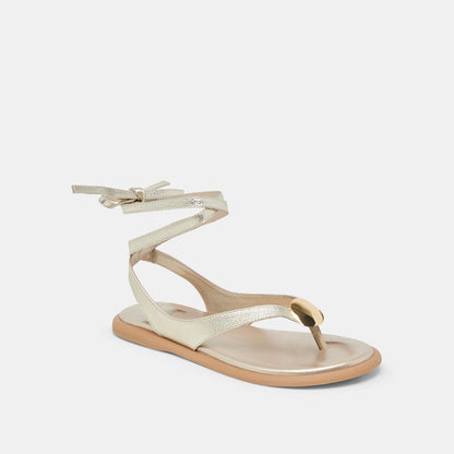 JUDY SANDALS LIGHT GOLD LEATHER - Dolce Vita