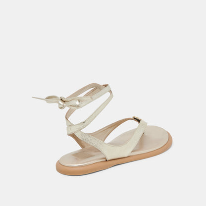 JUDY SANDALS LIGHT GOLD LEATHER - Dolce Vita