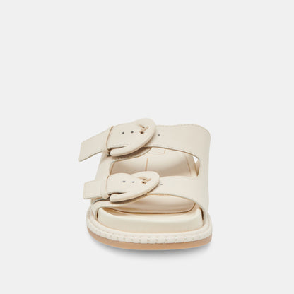 SHAUNY SANDALS BONE LEATHER - Dolce Vita