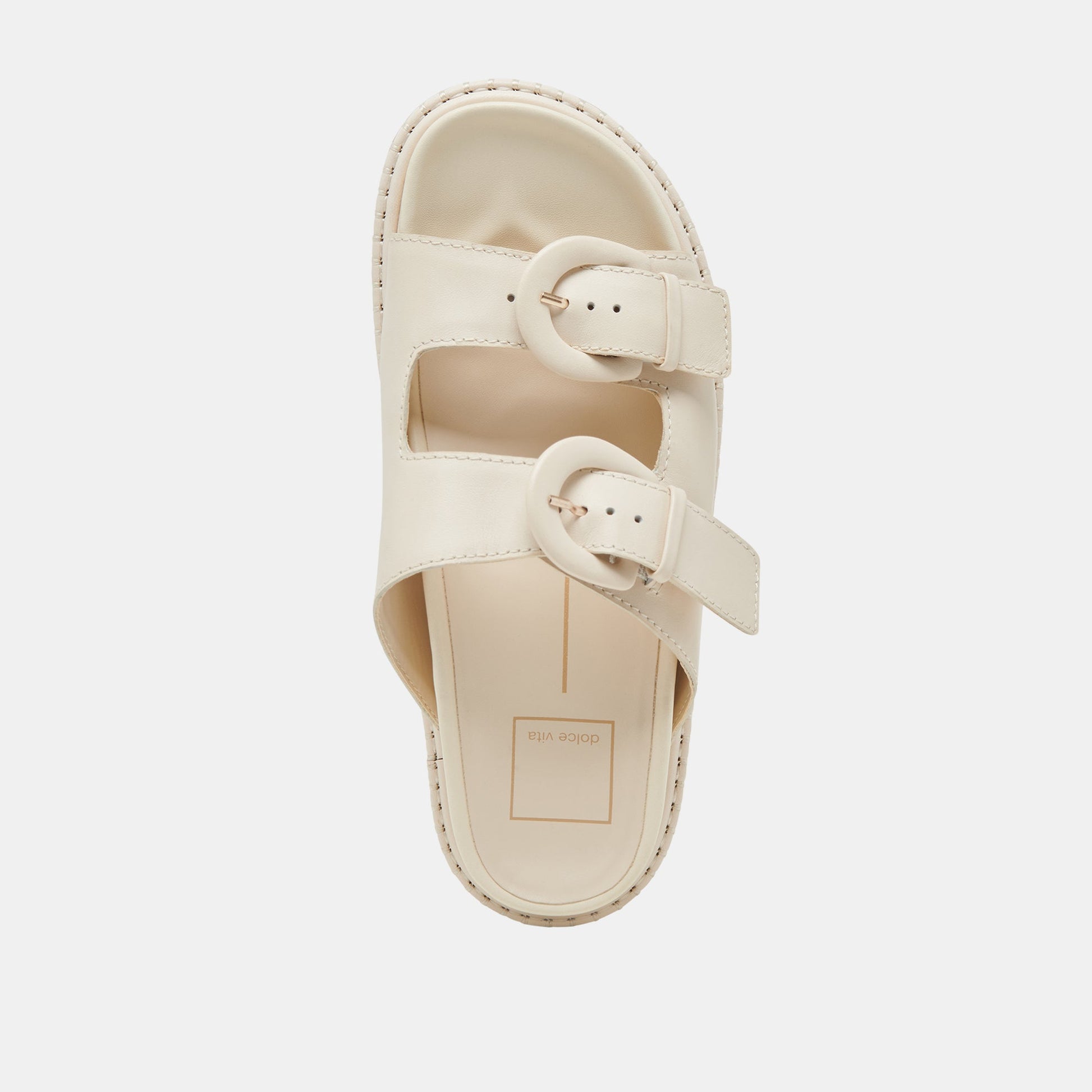 SHAUNY SANDALS BONE LEATHER - Dolce Vita