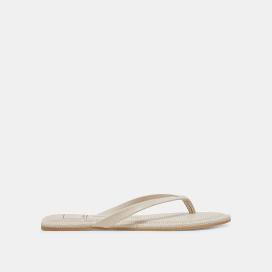 LAYNEY SANDALS IVORY LEATHER - Dolce Vita