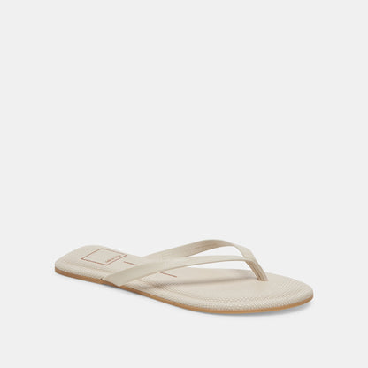 LAYNEY SANDALS IVORY LEATHER - Dolce Vita