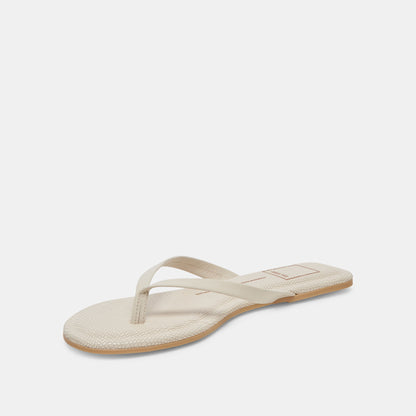 LAYNEY SANDALS IVORY LEATHER - Dolce Vita