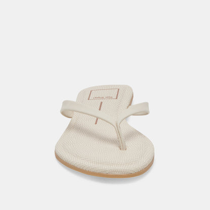 LAYNEY SANDALS IVORY LEATHER - Dolce Vita