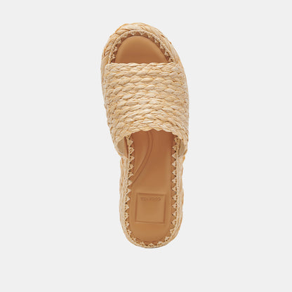 Chavi Sandals in Lt. Natural Raffia - Dolce Vita Shoes - Dolce Vita