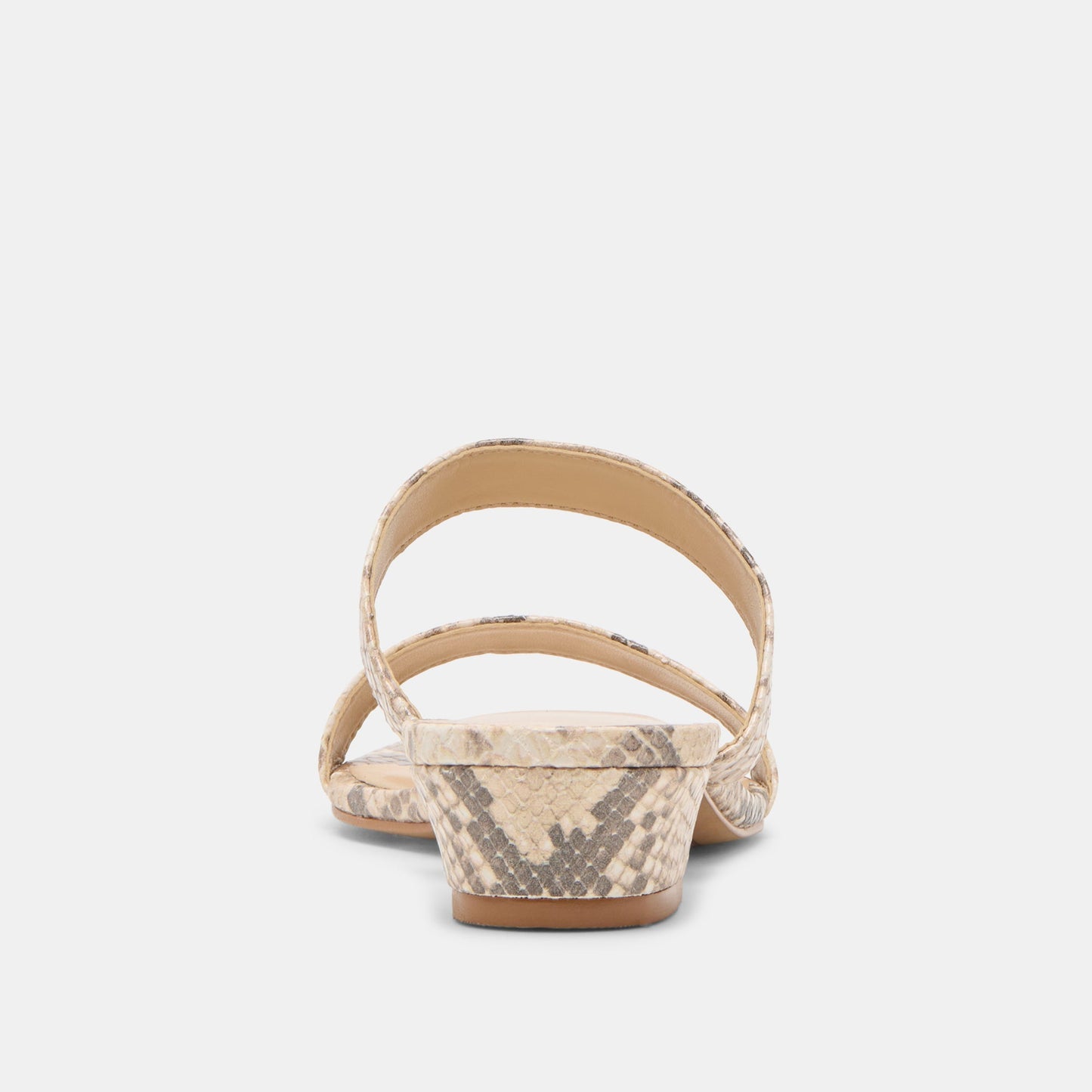 Kamile Natural Snake Embossed Leather Sandals - Dolce Vita