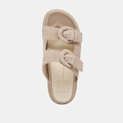 SHAUNY SANDALS DK TAUPE SUEDE - Dolce Vita
