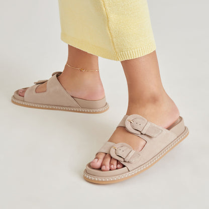 SHAUNY SANDALS DK TAUPE SUEDE - Dolce Vita
