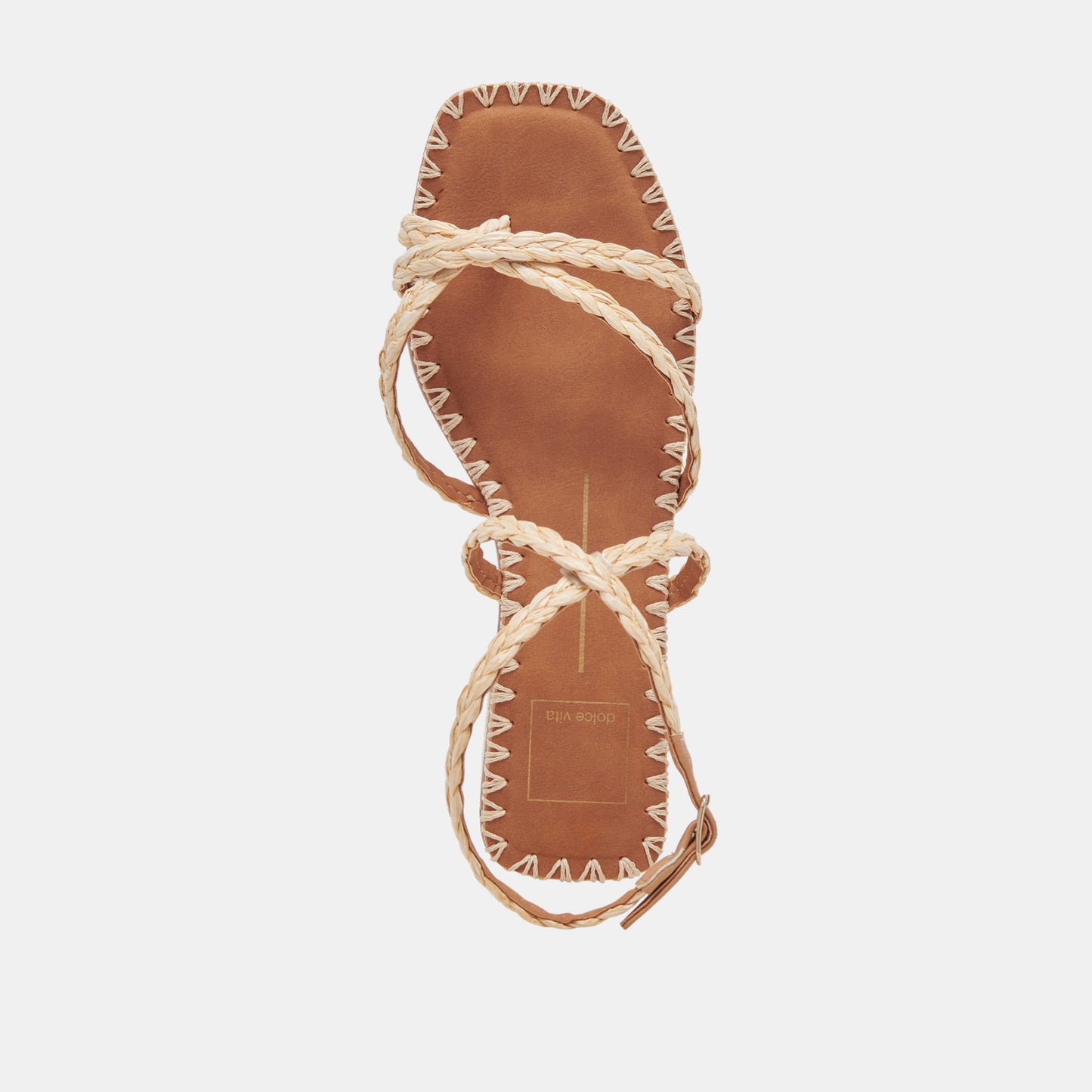 BRINN SANDALS LT NATURAL RAFFIA - Dolce Vita