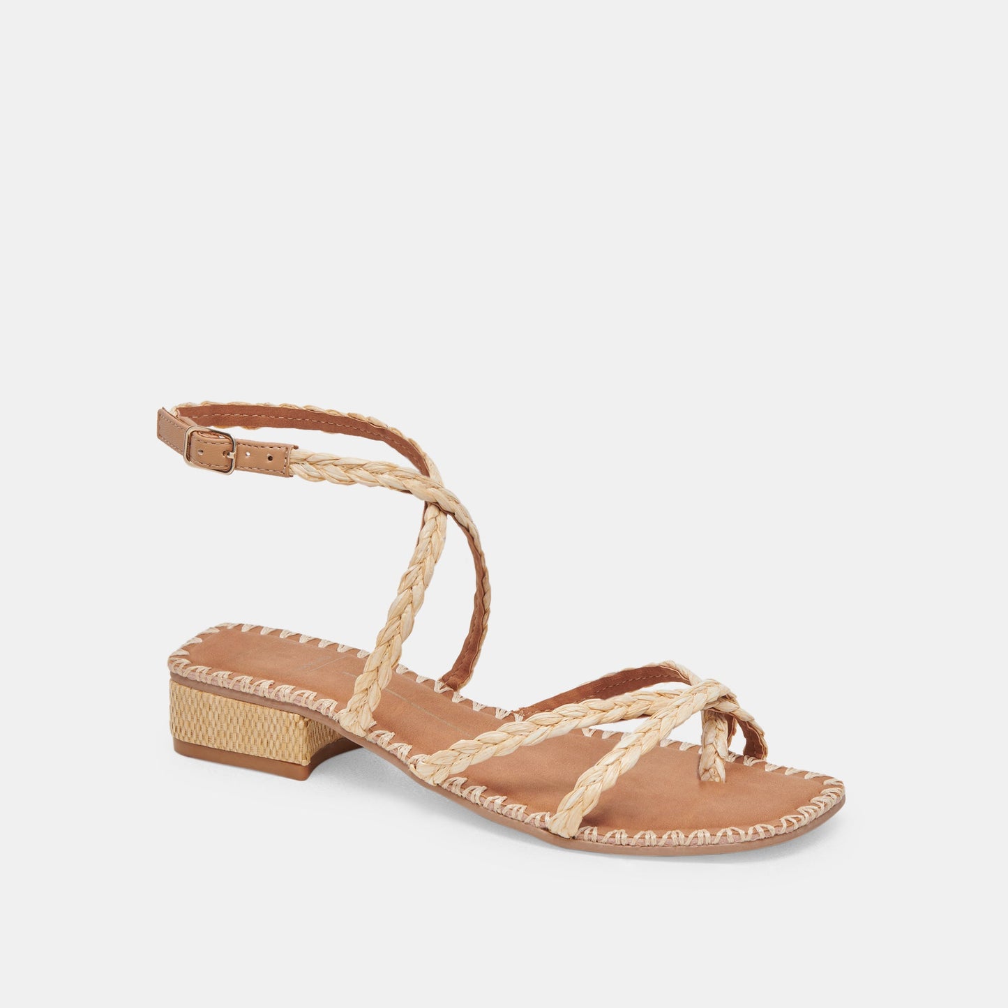 BRINN SANDALS LT NATURAL RAFFIA - Dolce Vita